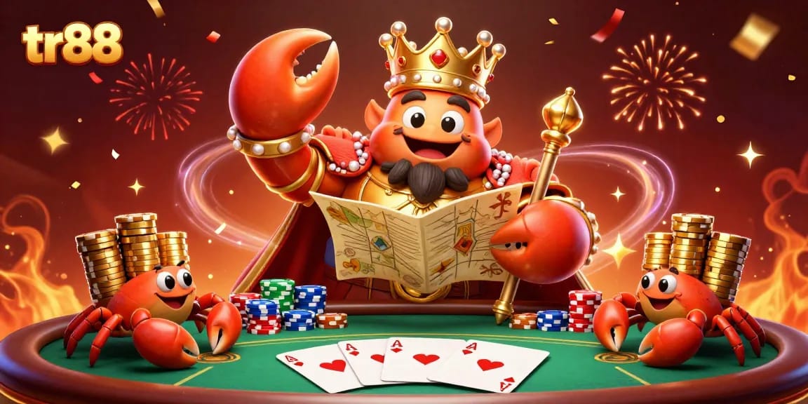 Experience triumph with the engaging tr88 crab emperor in a vibrant casino scene filled with excitement.
