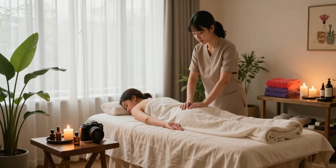 Experience premium 역삼출장안마 in a relaxing spa environment with essential oils and soothing atmosphere.