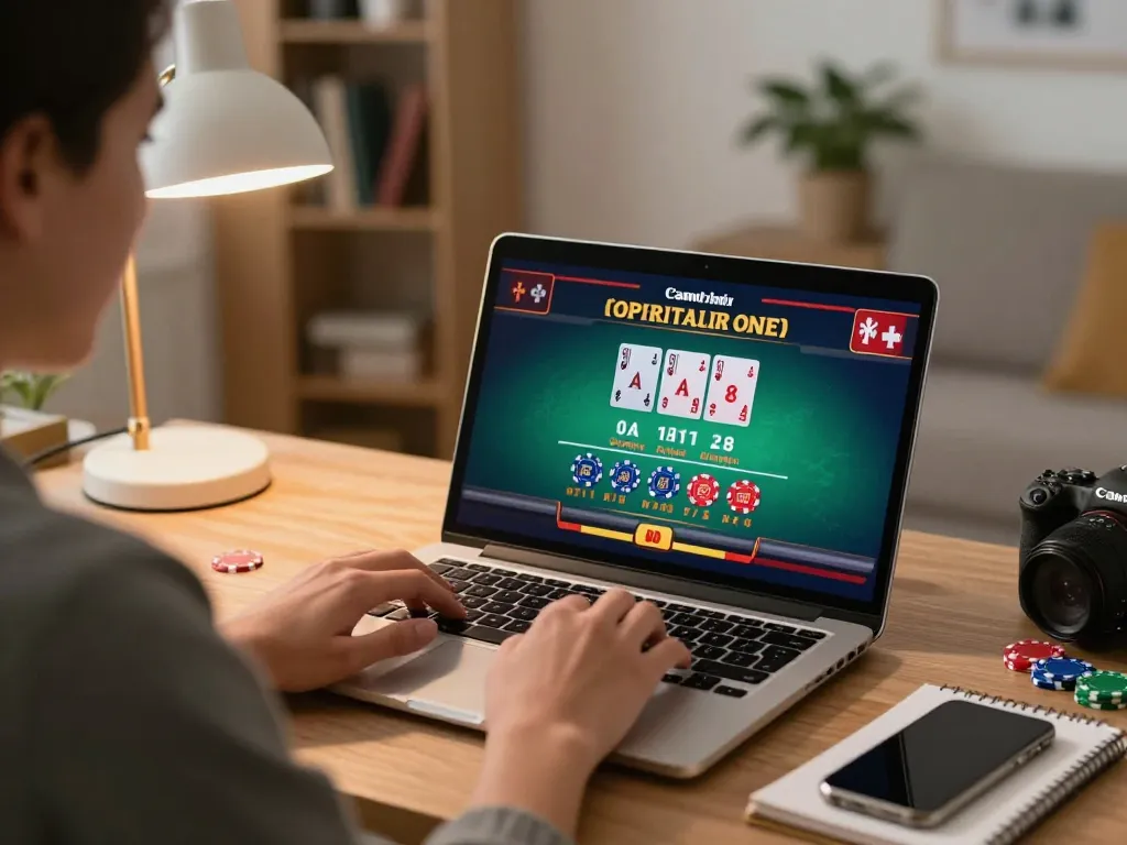 Engage in thrilling blackjack gameplay on 789betviet at home, showcasing a dynamic online casino experience.