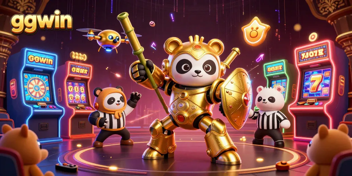 Experience thrilling casino action with ggwin's vibrant 3D illustration of games and excitement.