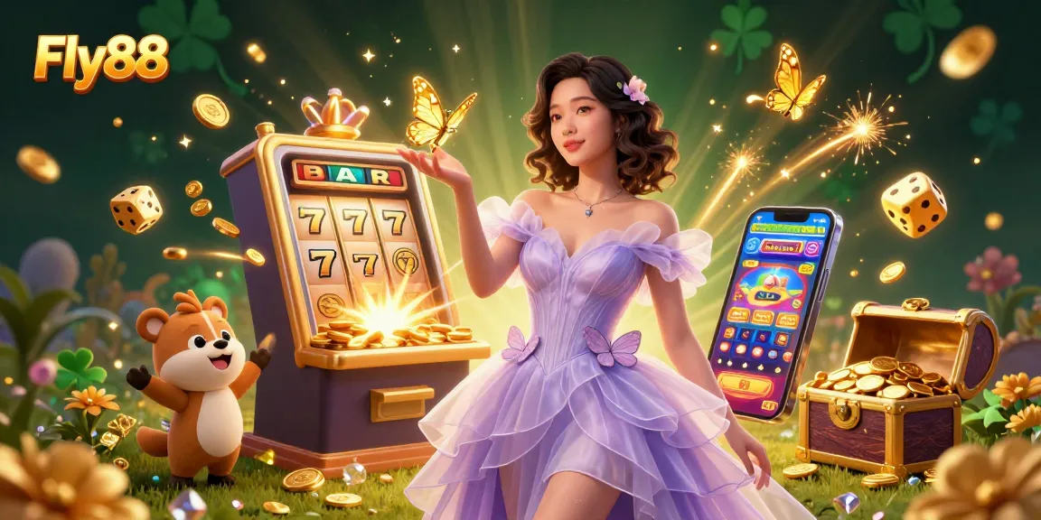 Experience the magic of Fly88 with vibrant casino games, golden jackpots, and stunning visuals.