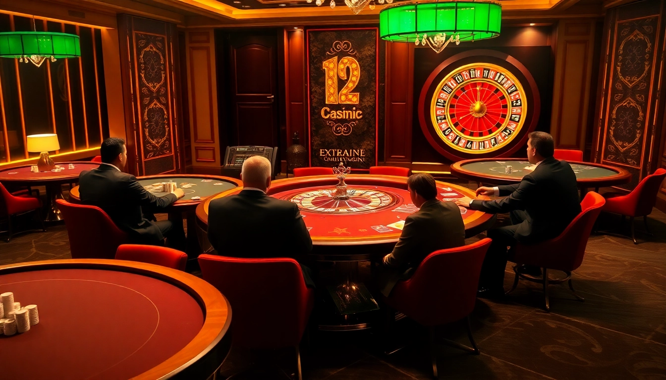 Experience thrilling games at https://okwintv.global/ with vibrant poker tables and roulette wheels.