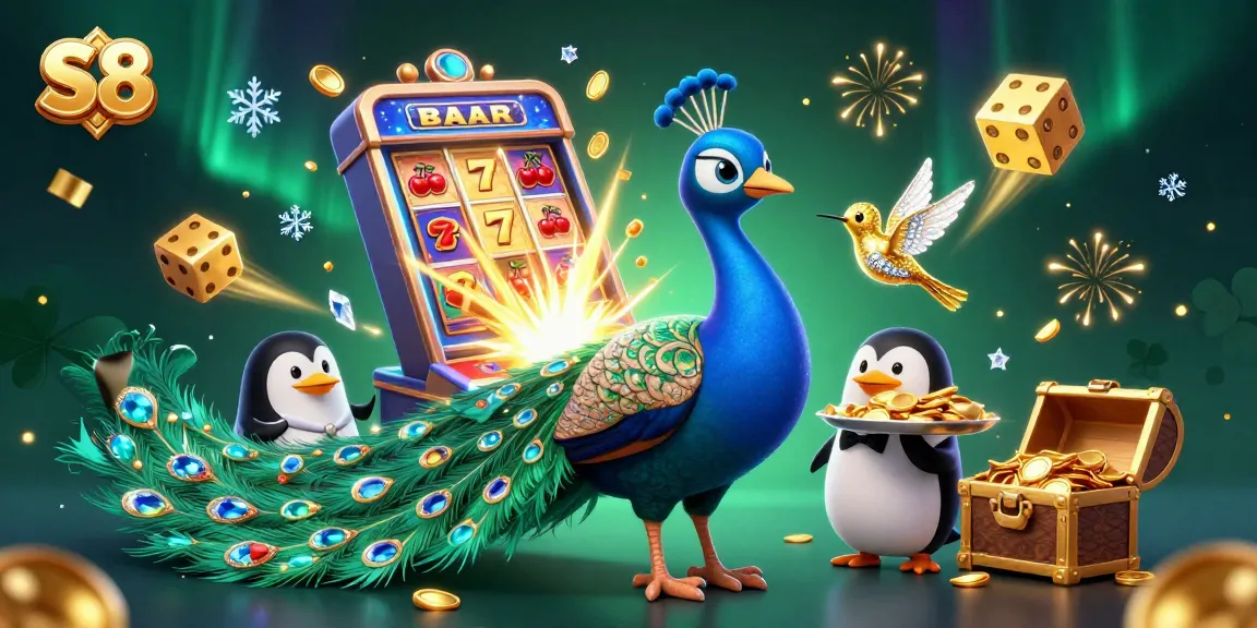 Spin the reels at S8 casino, featuring vibrant 3D characters and jackpot thrills.