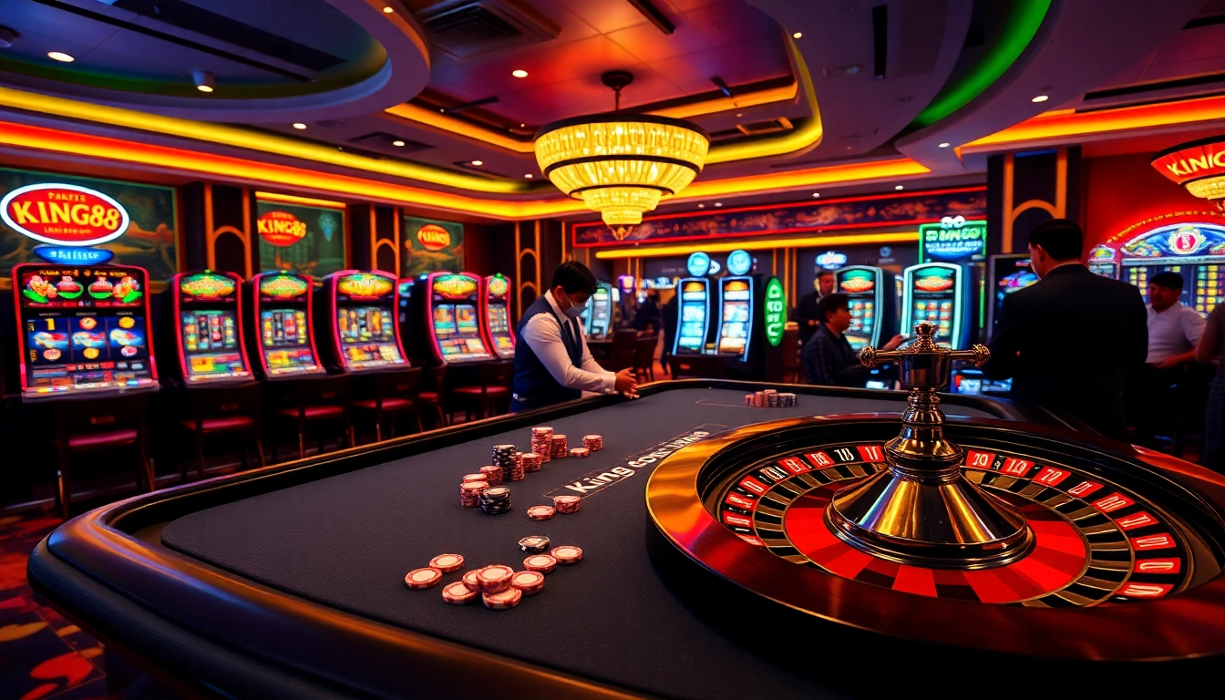 Experience the thrilling ambiance of King88 as players enjoy engaging casino games.