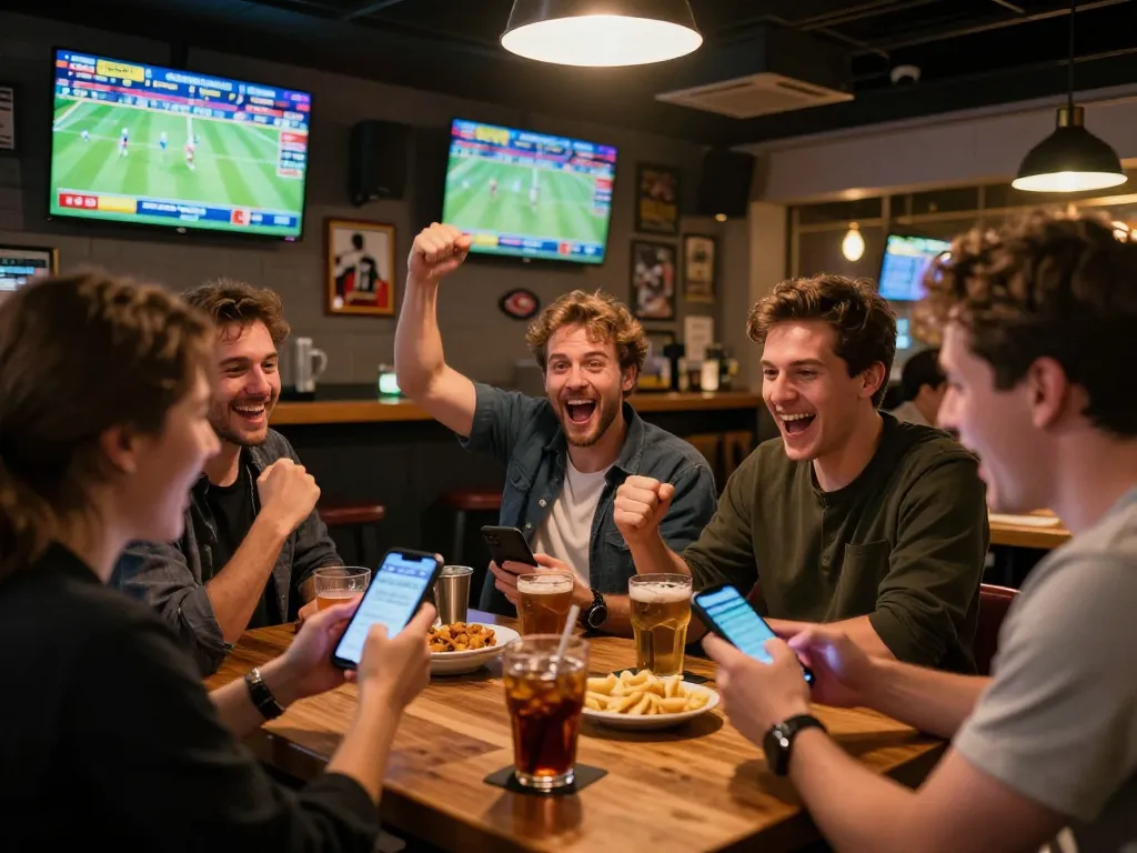 Experience the excitement of vk88 with dynamic sports betting at a lively bar.