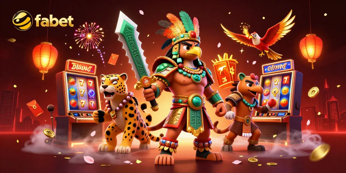 Experience fabet's thrilling casino action with vibrant slot machines and dynamic characters.