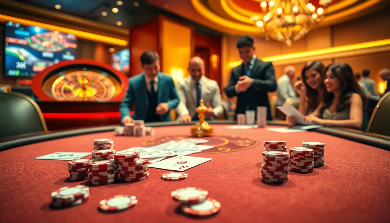 Experience thrilling online gaming excitement with https://nhacaiuytinvn.us.com/ at a luxurious casino table.