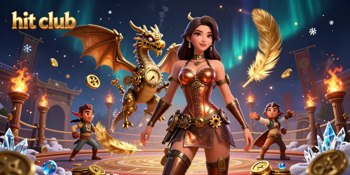 Engage in the dynamic world of hit club with immersive casino elements, featuring vibrant characters and rich gambling visuals.