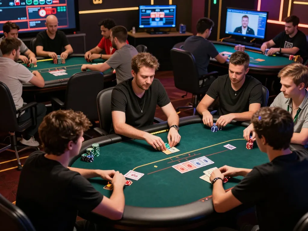 Engaged players enjoying interactive phdream link poker experience online.
