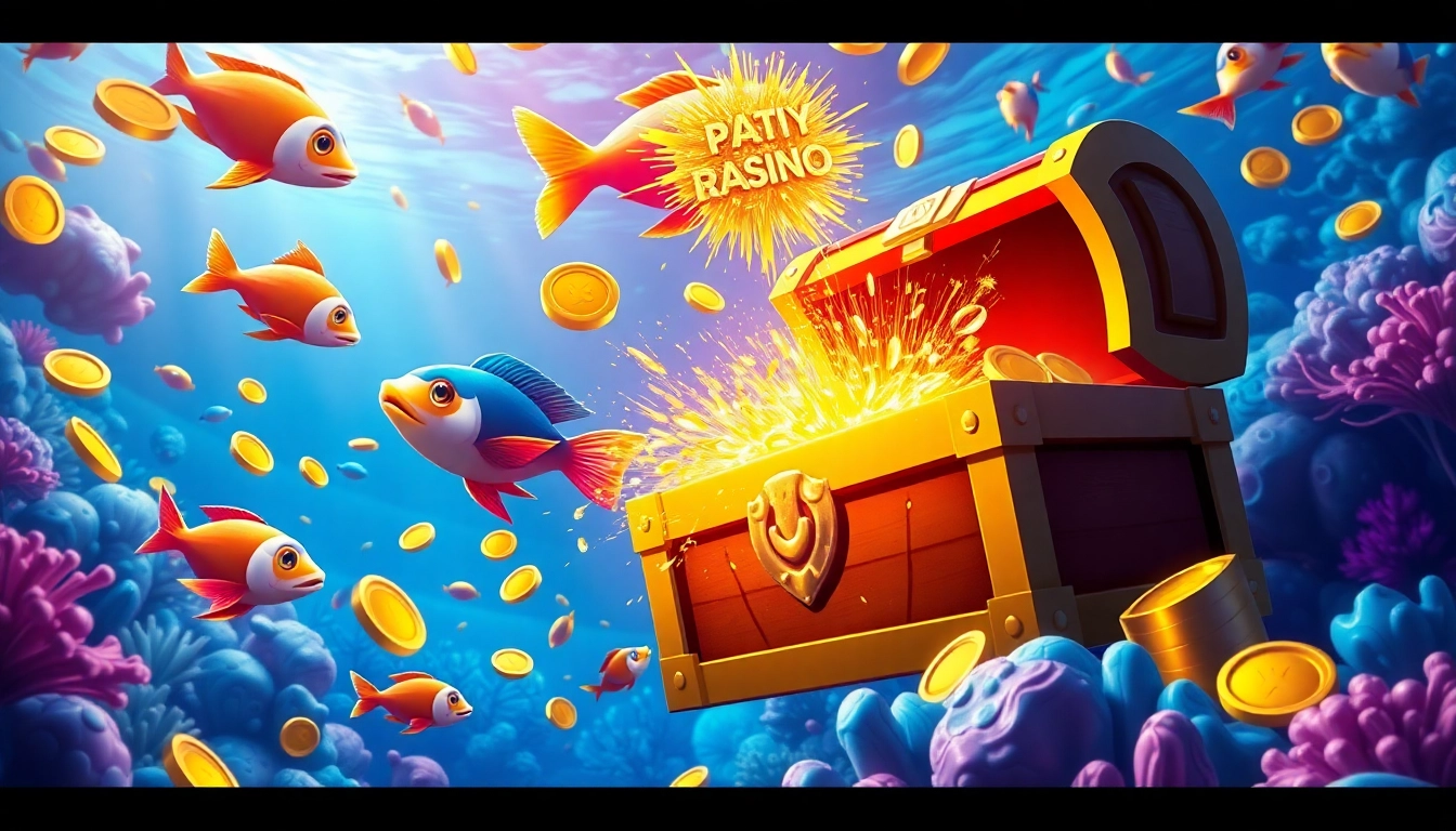 Engaging players in bắn cá đổi thưởng within a vibrant underwater casino setting.
