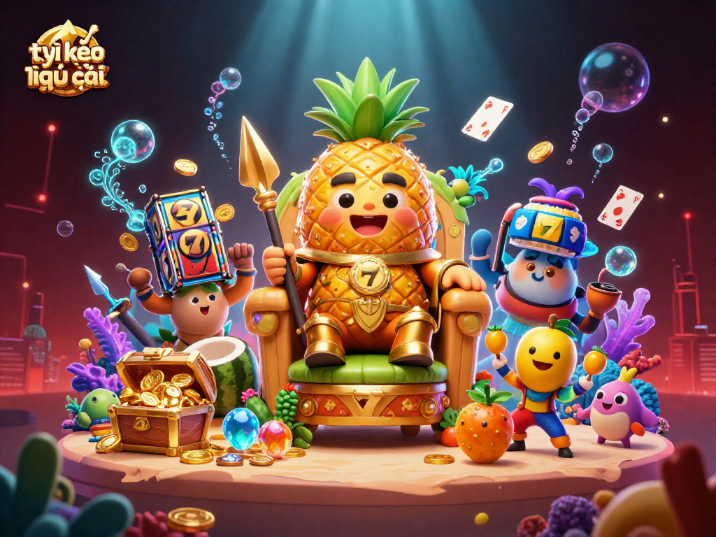 Engage with tỷ lệ kèo nhà cái in a vibrant 3D beach casino scene filled with action and colorful details.