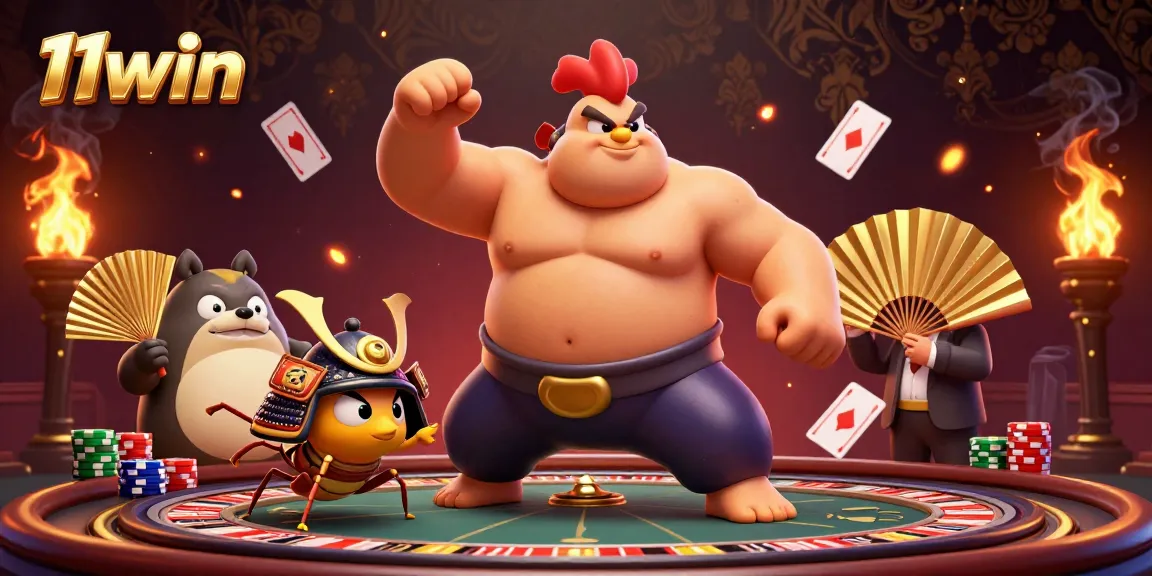 Engage with thrilling casino action at 11win with a powerful rooster, fierce cricket, and dynamic game elements.