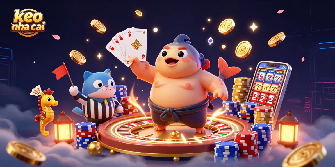Bet on keo nha cai with dynamic action in a vibrant underwater casino scene filled with excitement.