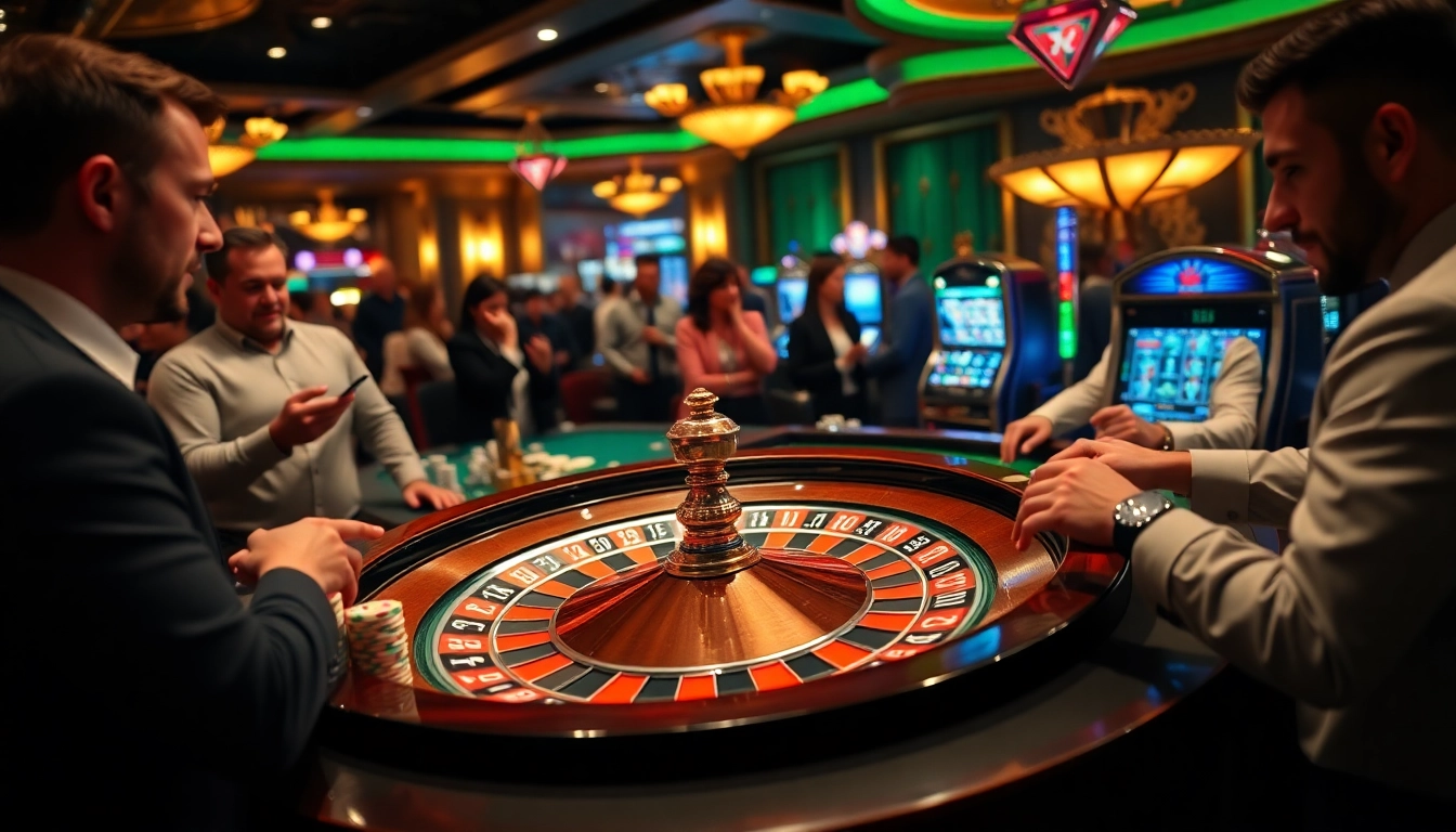 Experience thrilling casino gameplay at https://zing88.design/ with vibrant tables and slot machines.