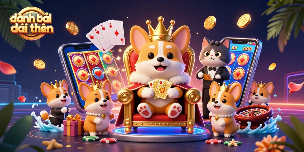 Experience the vibrant world of đánh bài đổi thưởng with this energetic 3D casino scene.