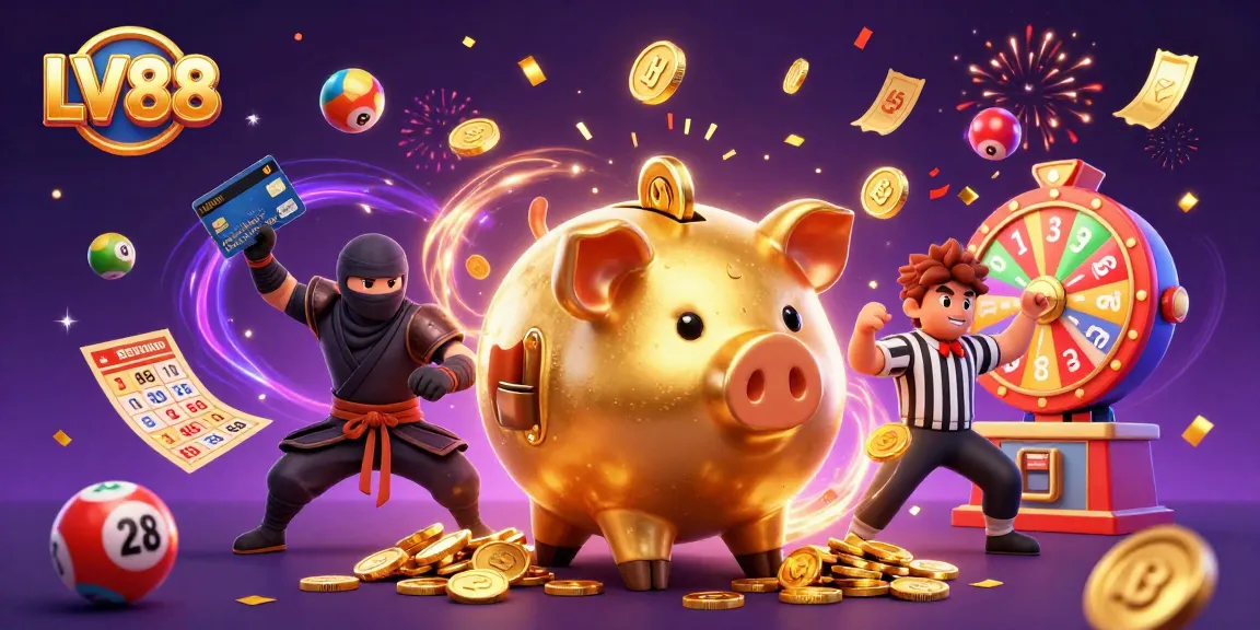 Engage with LV88's vibrant casino experience featuring interactive games and lively characters.