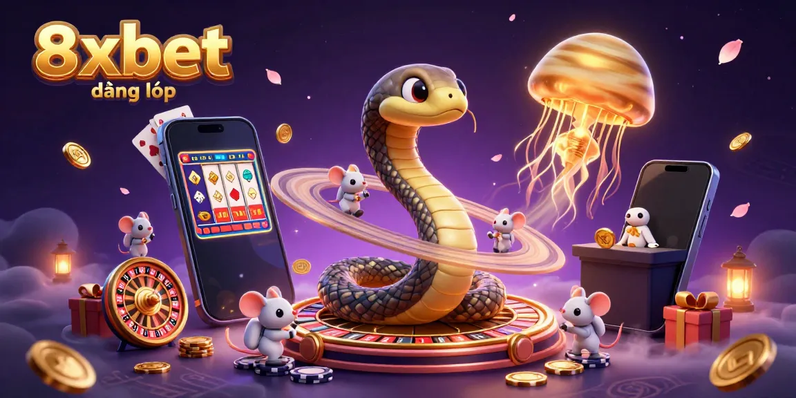 Experience thrilling gameplay at 8xbet đăng nhập with captivating cosmic characters and vibrant casino elements.