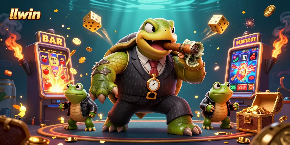 Experience thrilling wins at llwin with a vibrant, bustling casino scene featuring dynamic characters and rich game elements.