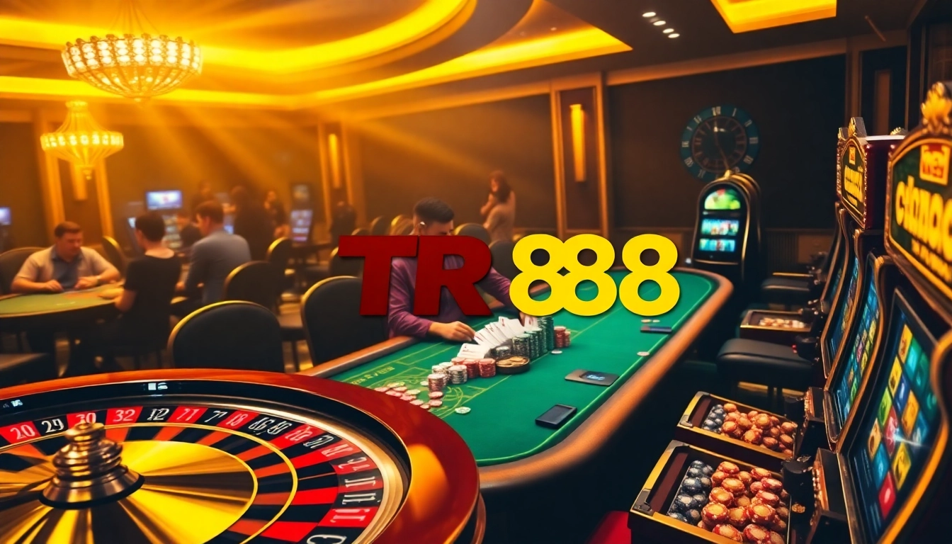 Players enjoy intense poker action while exploring TR88's exciting gambling options.