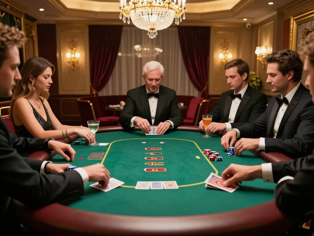 Engage in high-stakes poker in a luxurious environment at Surebetsg's exclusive room