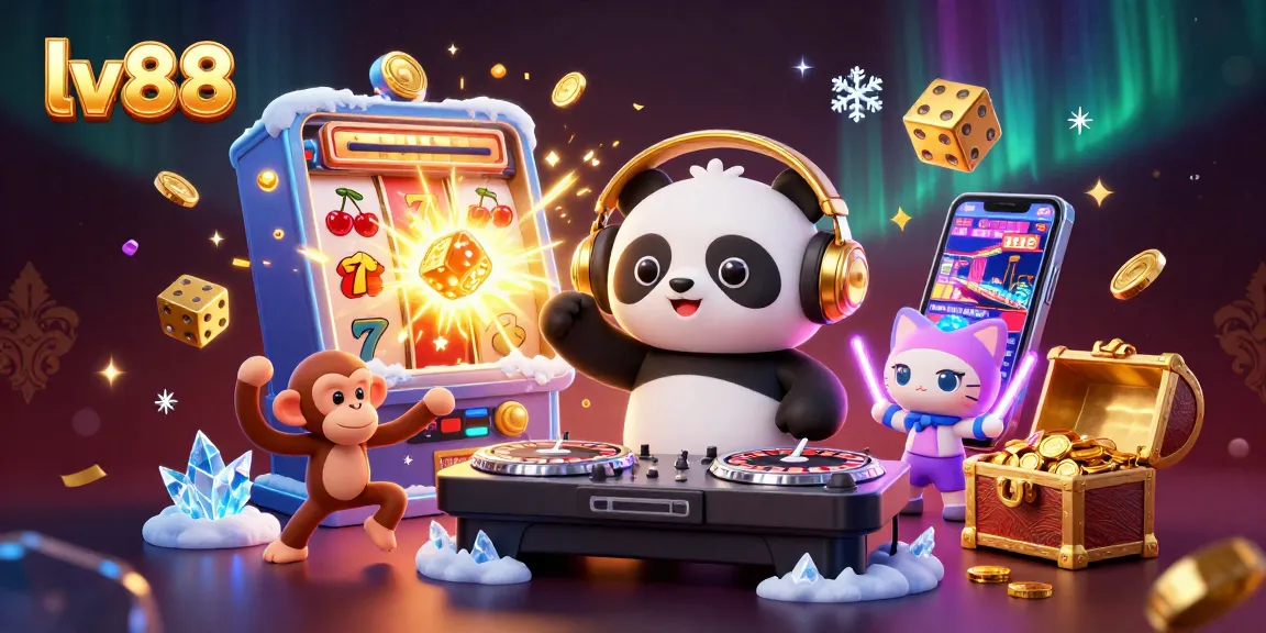 Experience the vibrant world of lv88 with animated casino elements and engaging characters.