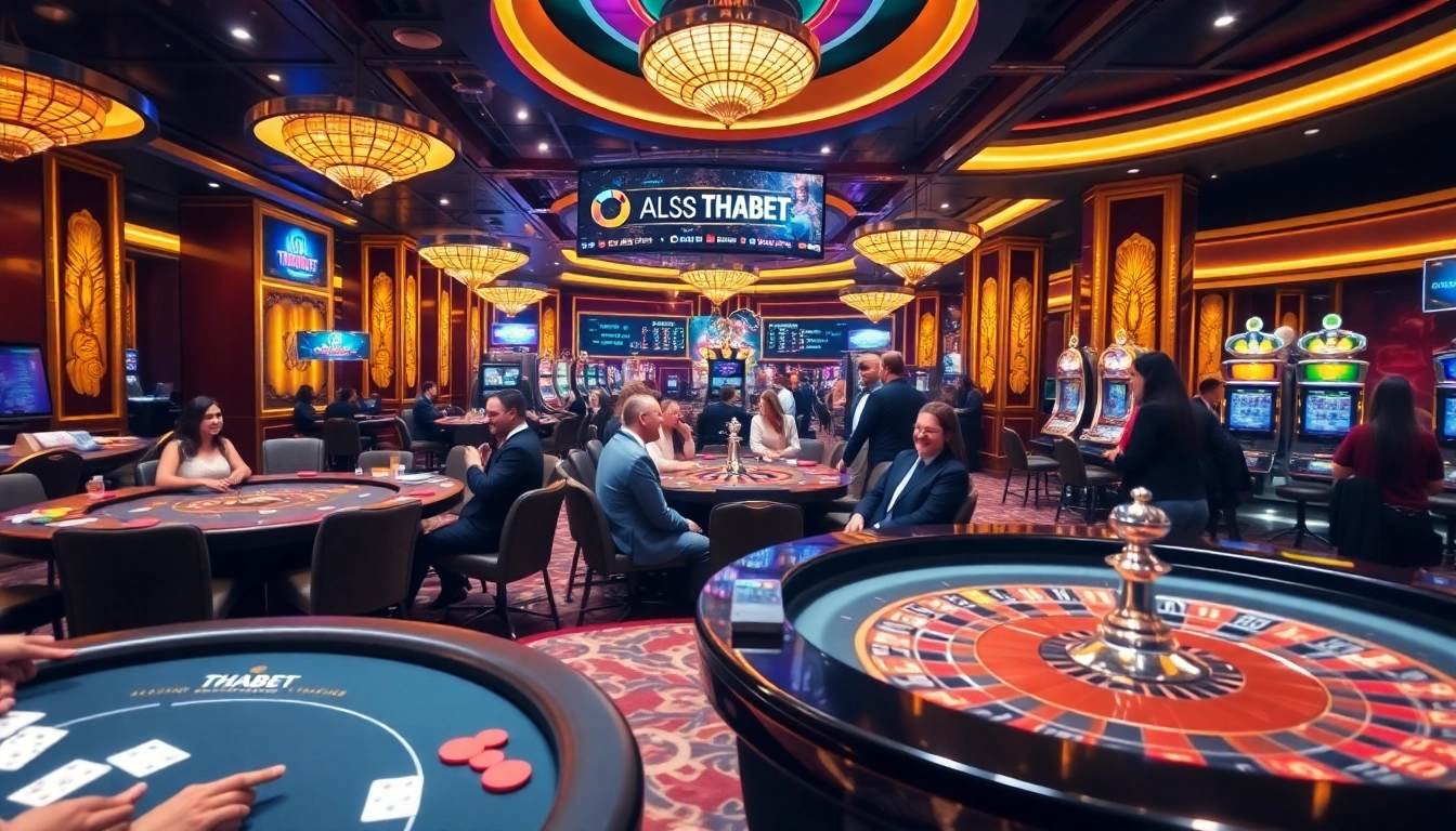 Experience the thrill of gaming with the THABET link at vibrant casino tables.