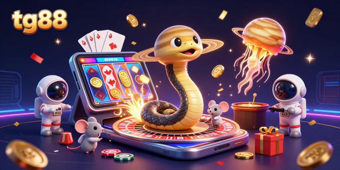 Engage with tg88’s vibrant universe, as astronaut mice bet on a cosmic roulette with enchanting game elements.