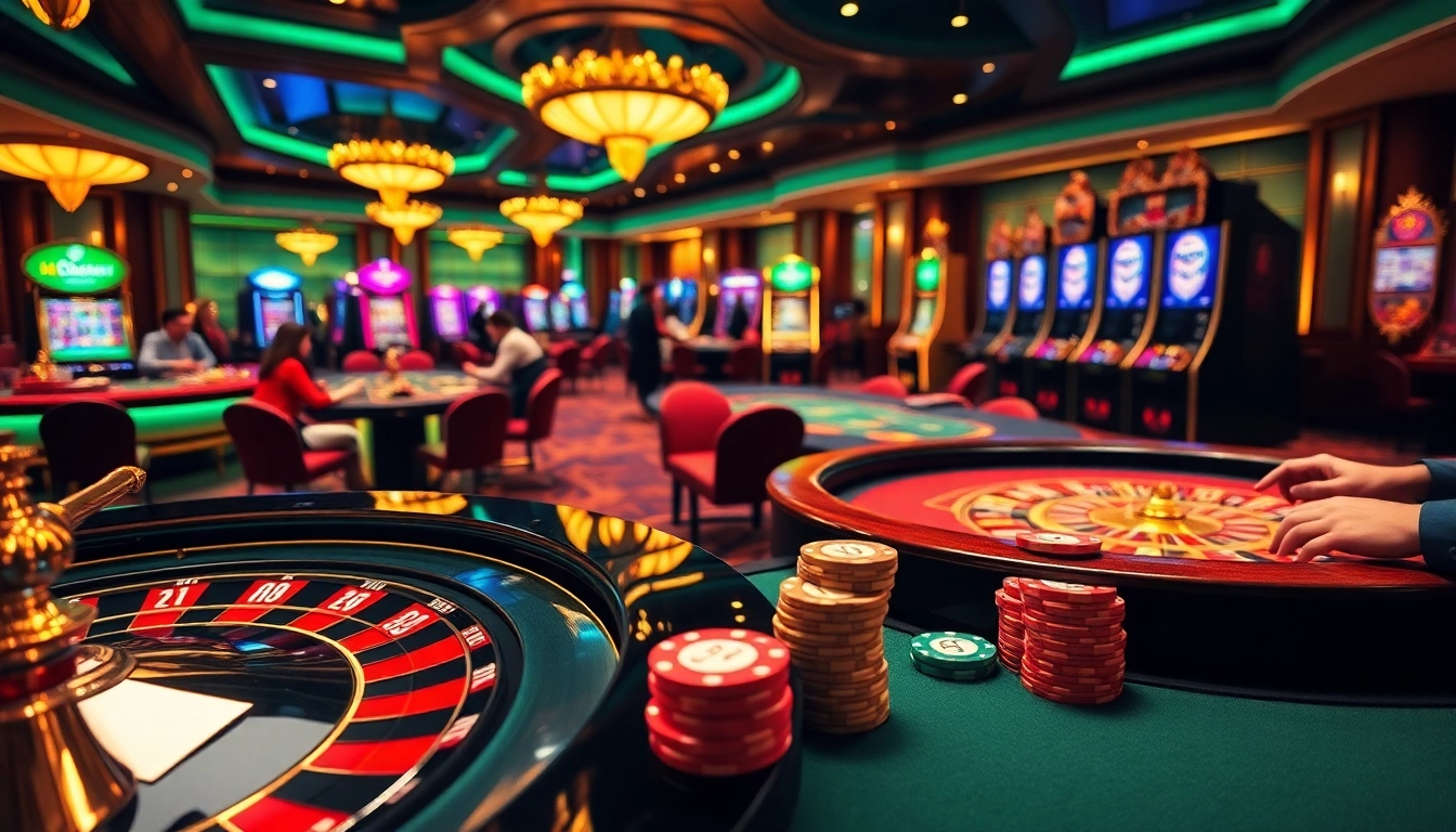 Engage in thrilling casino games at fi88pro.online, showcasing cards, chips, and roulette.