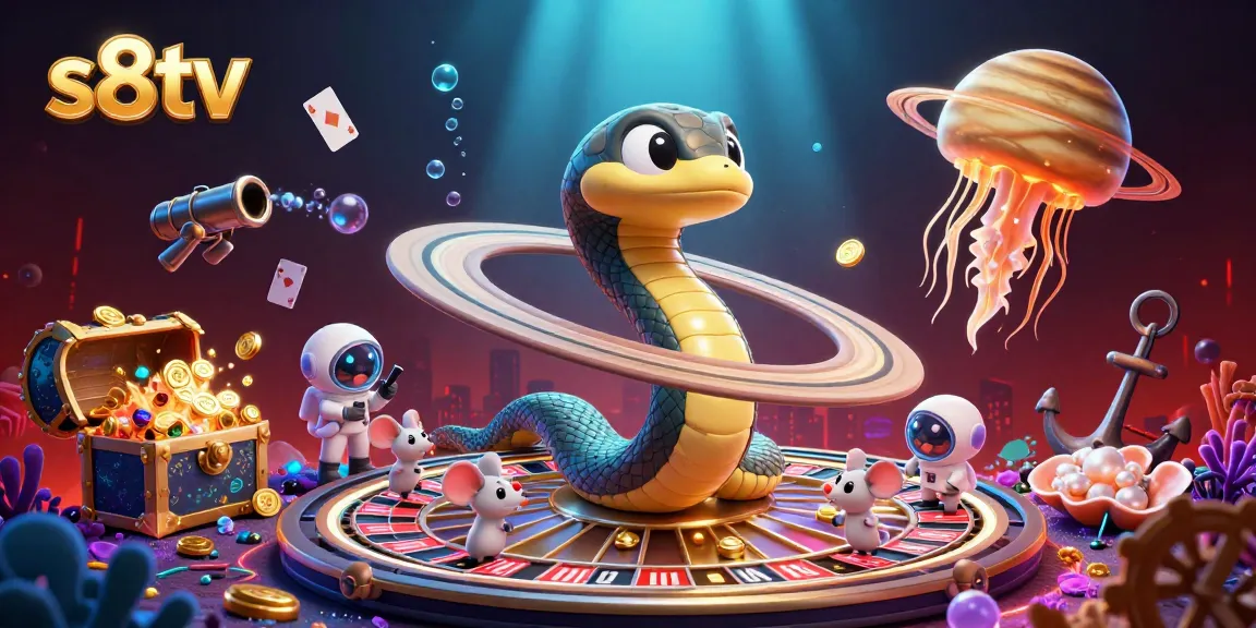 Experience the thrill of betting on the cosmic roulette wheel at s8tv with dazzling visuals and action.