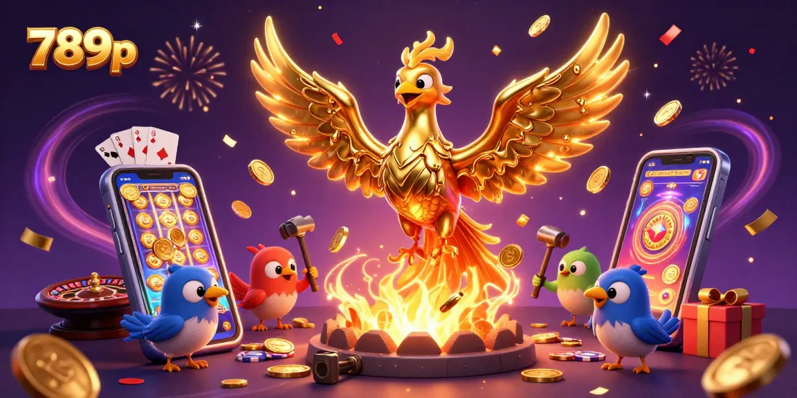 Experience winning moments at 789p with a golden phoenix and dynamic casino elements.