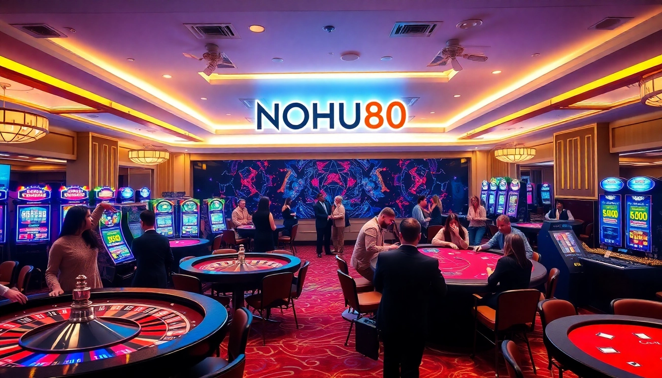Experience thrilling gaming action at NOHU90's vibrant casino.