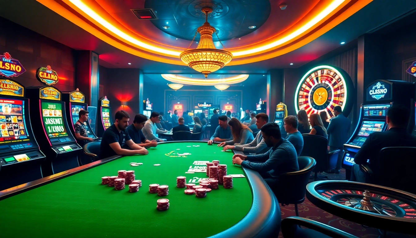 Experience high-stakes gaming at LC88's vibrant casino tables with thrilling slot machines.