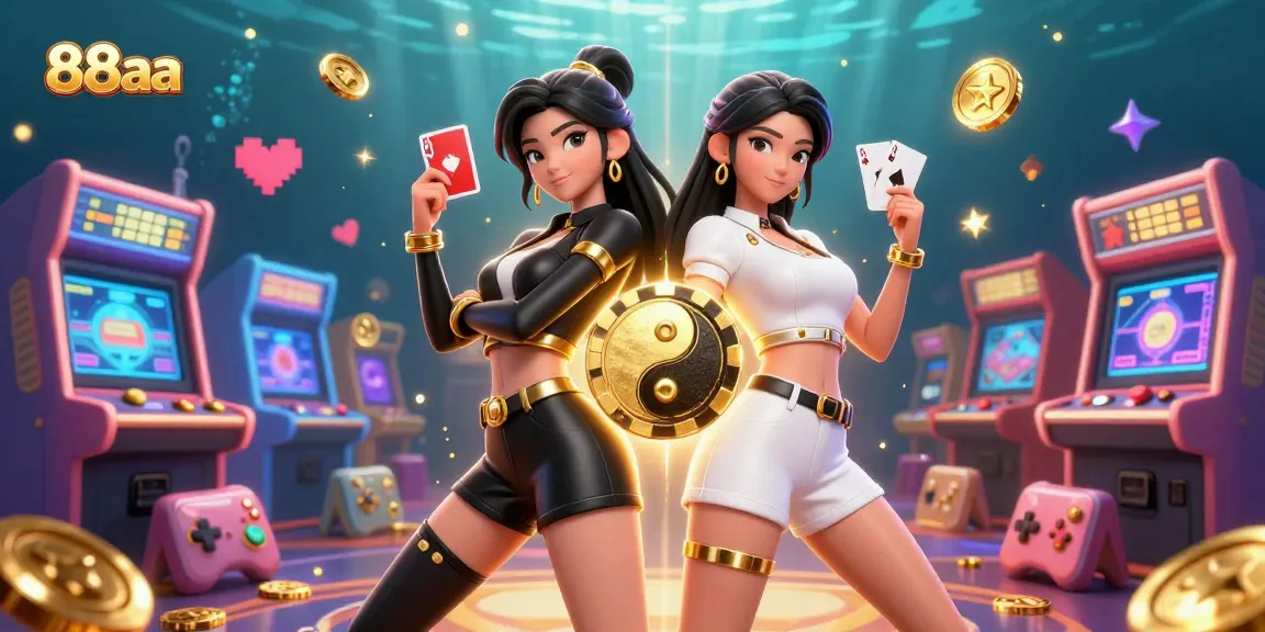 Play cards and win big at 88aa with competitive twin dealers in a vibrant casino scene
