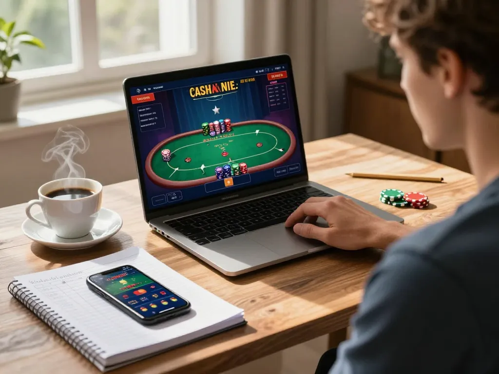 Engaging online poker session with uk88 featuring a player focused on game strategy and responsible gaming.