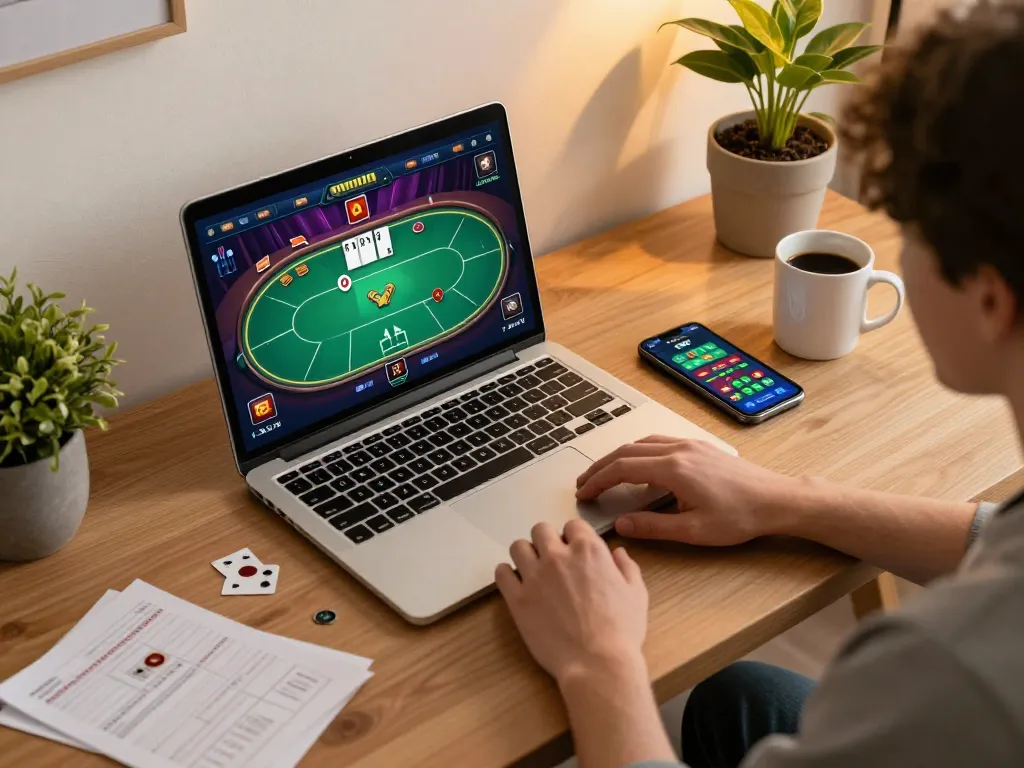 xx88 players enjoying poker at home with engaged setup and strategy notes