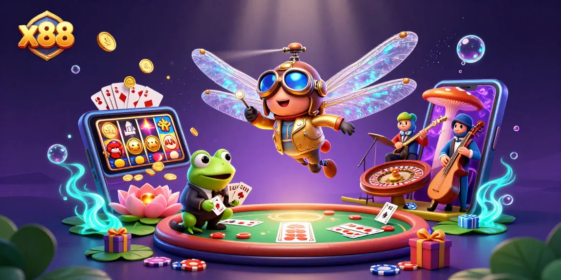 x88 players enjoy vibrant casino adventures and thrilling card games with lively characters and vibrant energy.