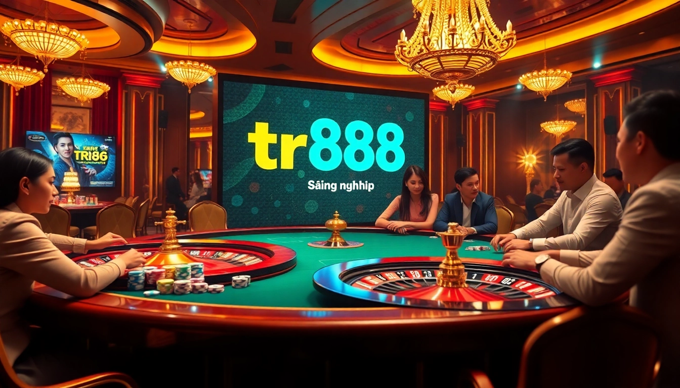 Experience tr88 đăng nhập with exciting casino action at high-stakes poker and roulette tables.