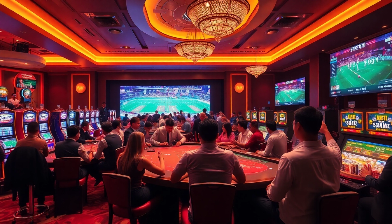 Join the excitement of live betting with LuongSonTV, showcasing thrilling casino gameplay.