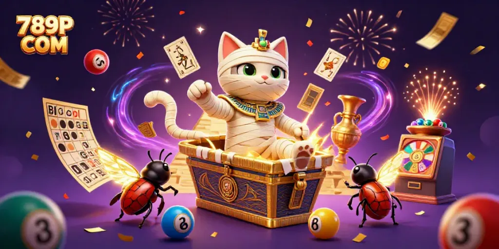 Experience vibrant gaming action at 789P COM with Egyptian theme, dynamic elements, and engaging characters.