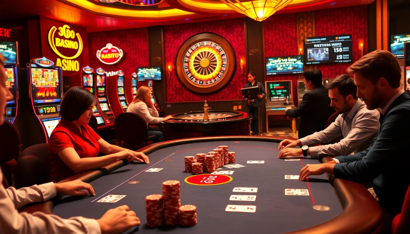 Exciting poker scene illustrating high-stakes play, embodying the thrill of https://max88.bz/ online gaming.