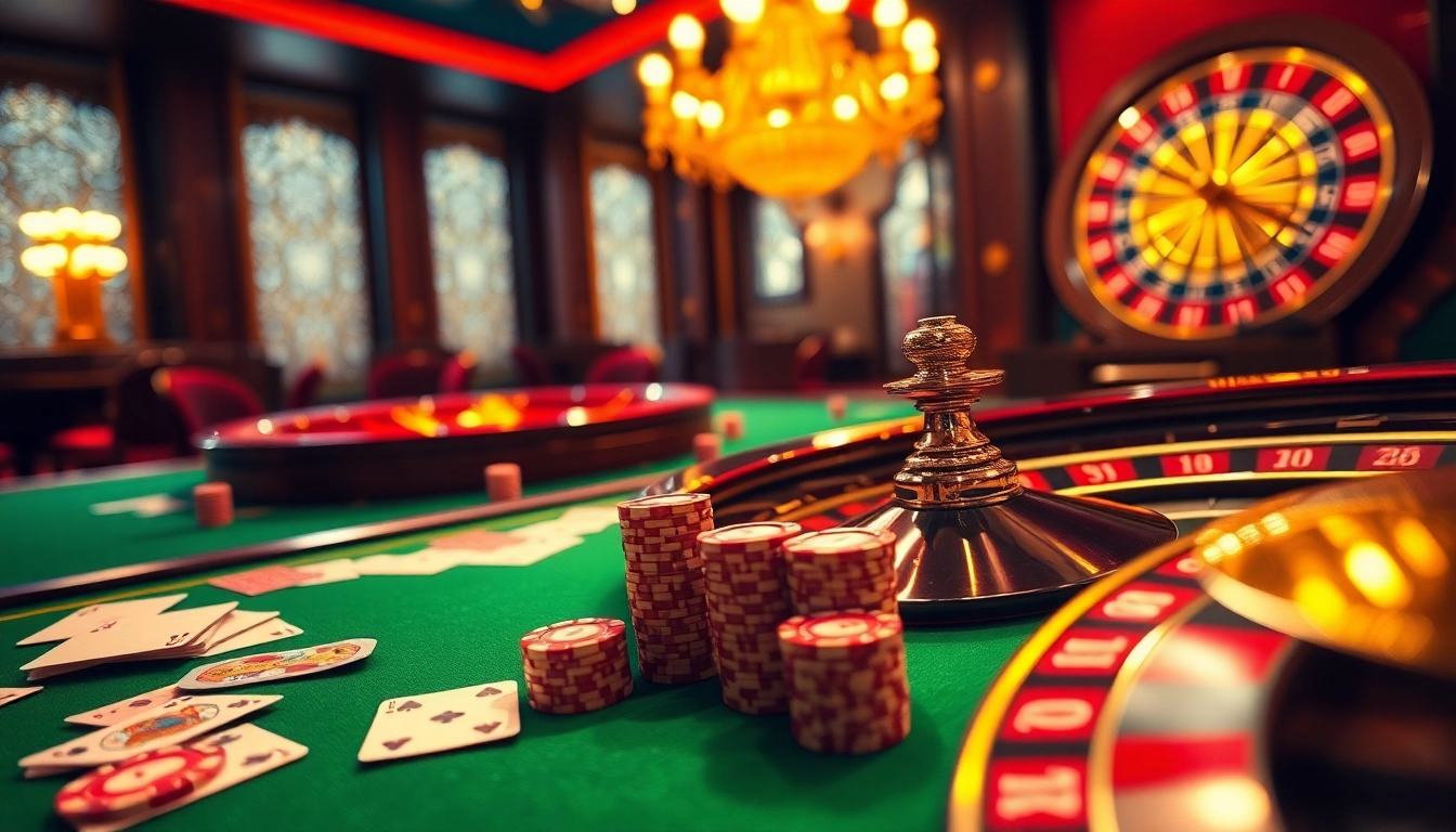 Experience fast and accurate outcomes with 7m nhanh nhất in an upscale casino setting featuring vibrant tables and chips.