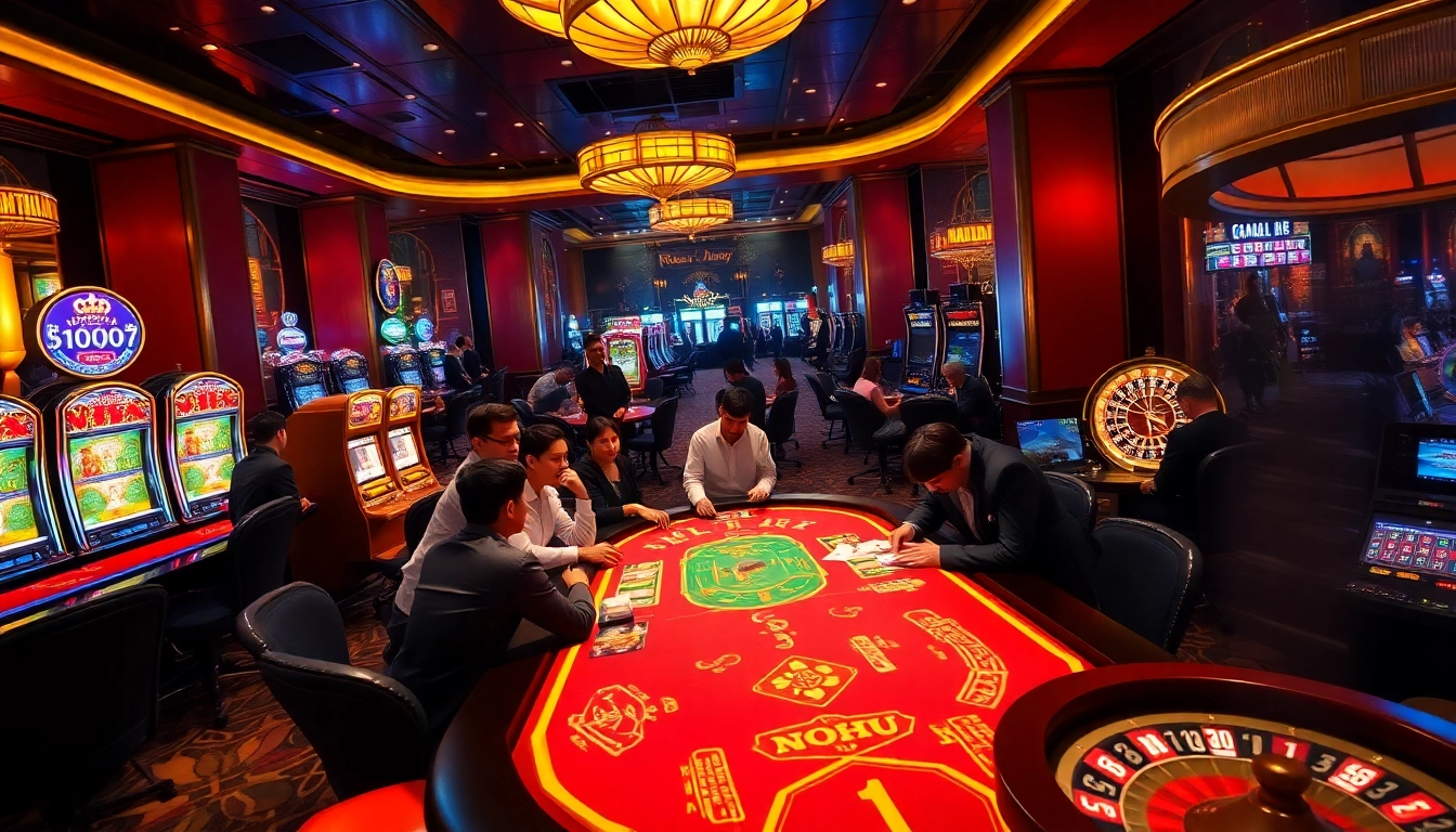 Nohu-themed poker table elevating high-stakes gaming and luxury in a casino setting.
