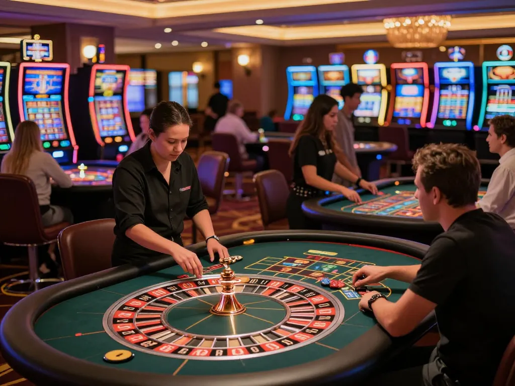 Play at CM88 as players experience thrilling roulette action on a lively casino floor.