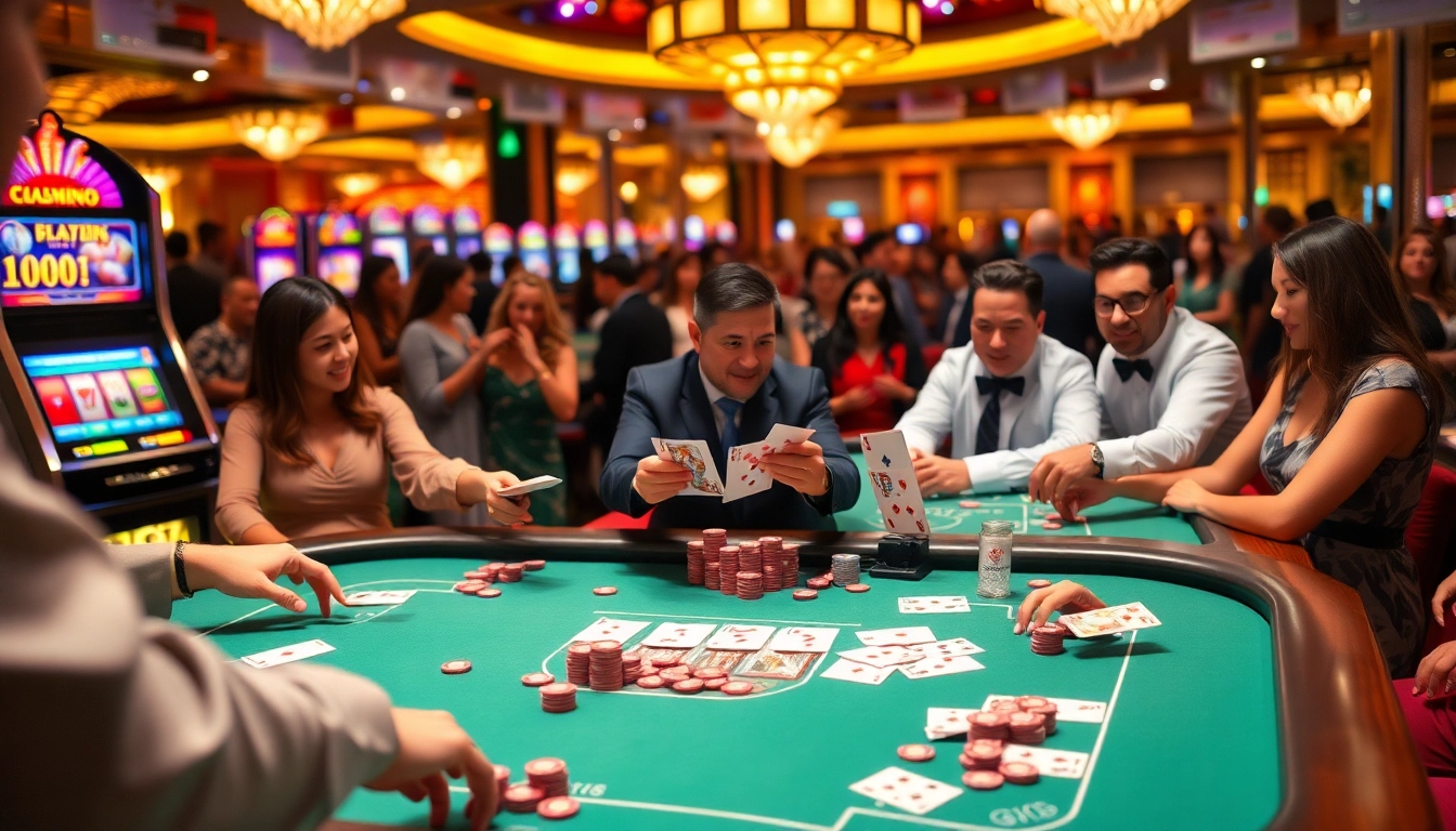 Experience thrilling action at JL16 casino games with vibrant tables and excited players.