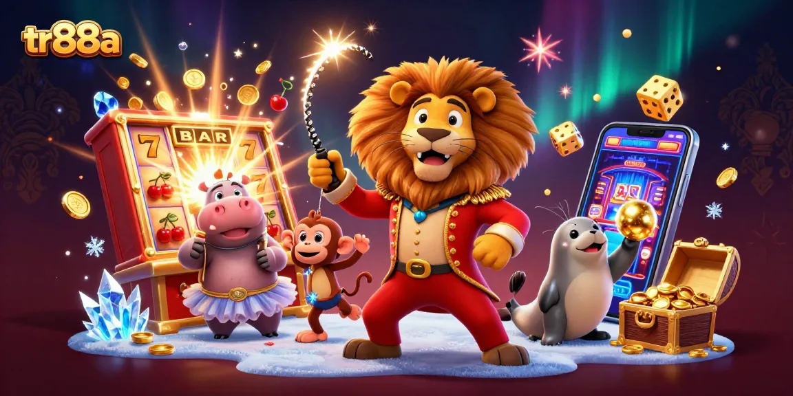 Win big with tr88a as a vibrant circus theme brings casino excitement to digital gaming.