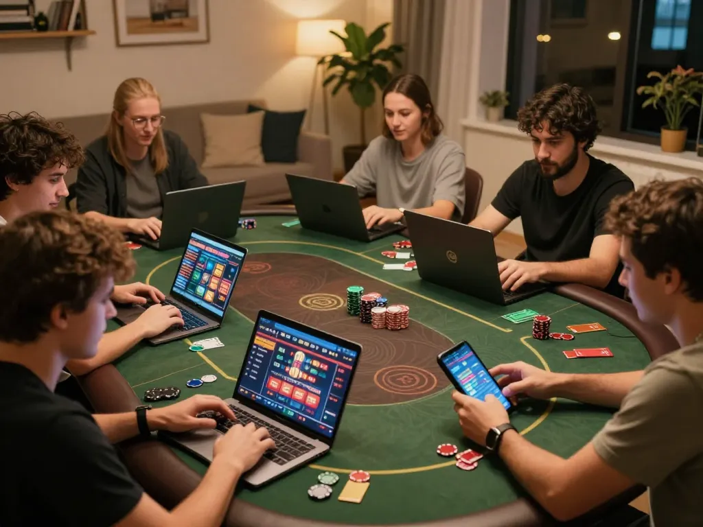 Players enjoying games on Hitclub in a cozy online environment