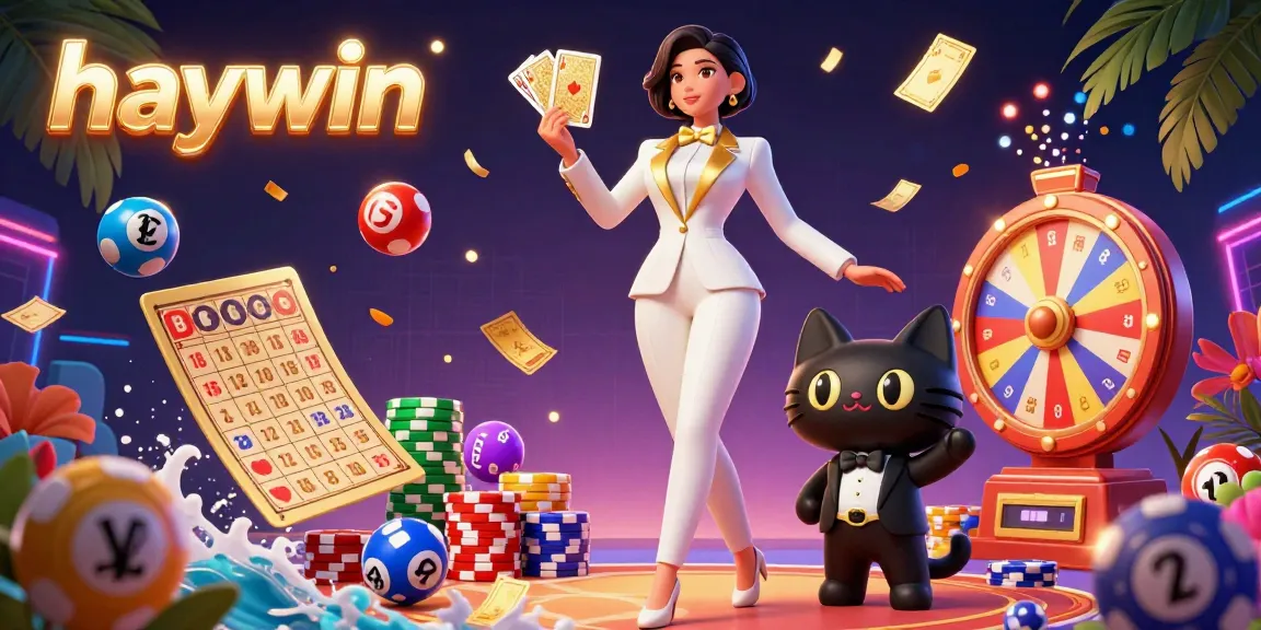 Experience thrilling gameplay at haywin, where a glamorous dealer shuffles cards surrounded by vibrant casino elements.