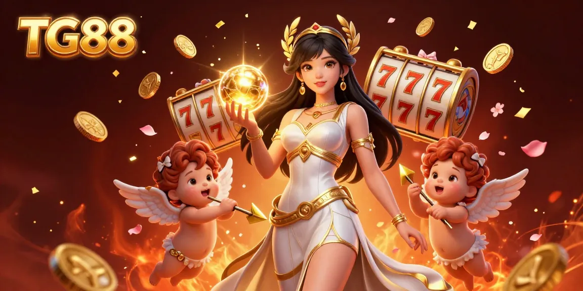 Join the fun and excitement at TG88 with vibrant casino elements and captivating characters.