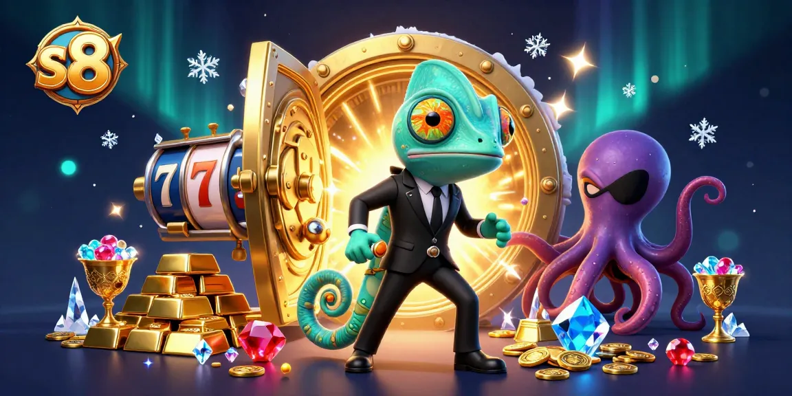 S8 showcases thrilling slot games with secret agent characters and dazzling treasures