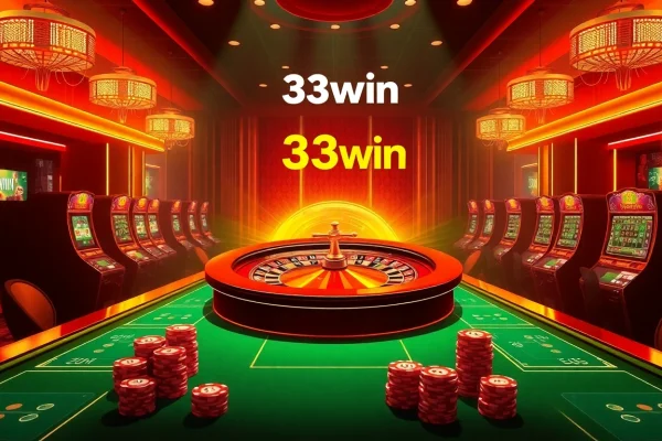Players enjoying high-stakes games at 33win casino, featuring roulette and poker actions.